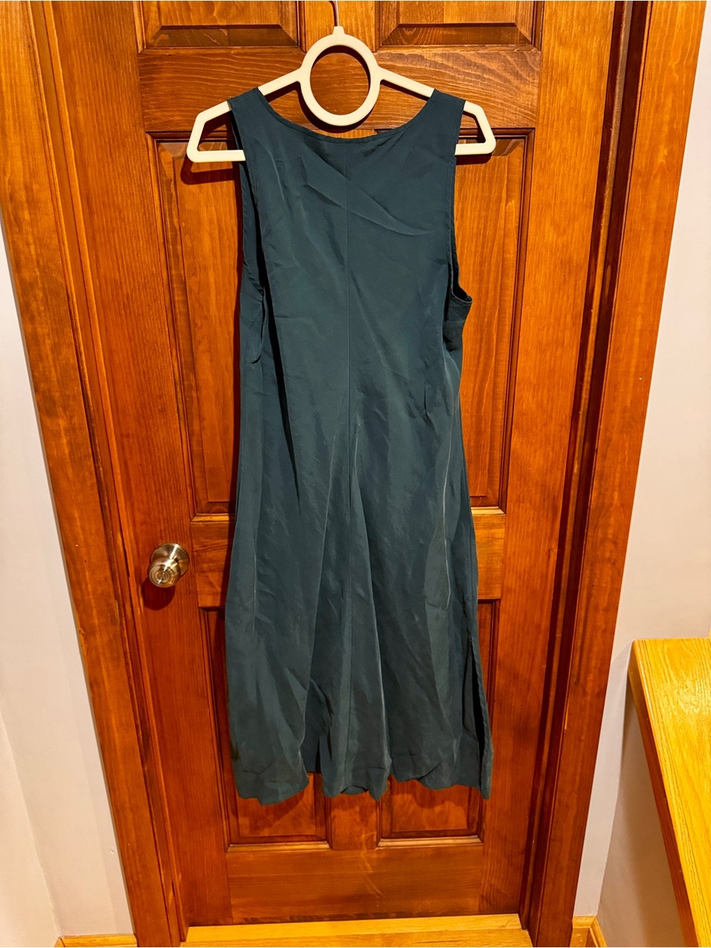 Universal Thread Teal Scoop Neck Midi Tank Dress - Picture 2 of 9